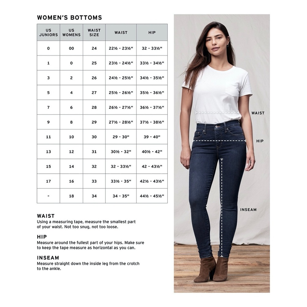 LEVI'S 711 Jeans Skinny Mid Rise Stretch White Size 14 - Picture 4 of 4